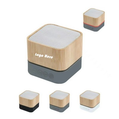 Eco-Bamboo Cube Wireless Speaker
