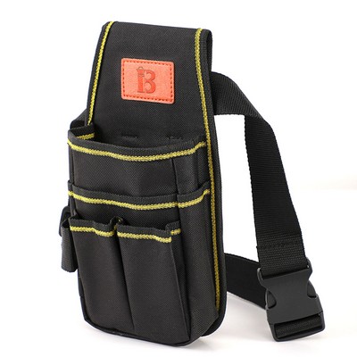 Heavy Duty 7-Pocket Electrician Tool Pouch w/ Belt Clip