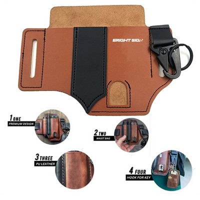 Multitool Leather Belt Sheath